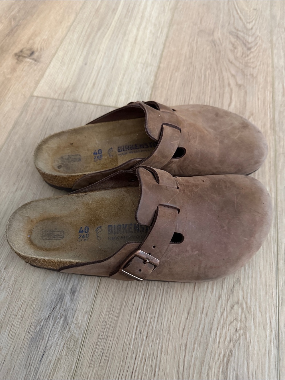 Birkenstock Boston Clog Slip-On in Brown Suede